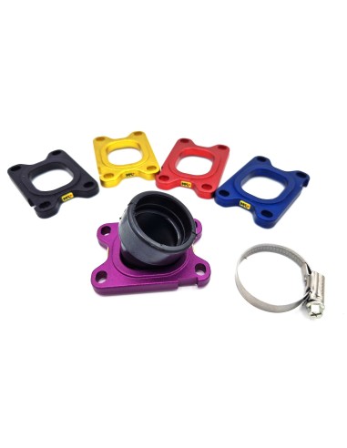 PIPE D'ADMISSION 360º DERBI/AM6 (37,5mm) DORÉ CARBURATEUR 32